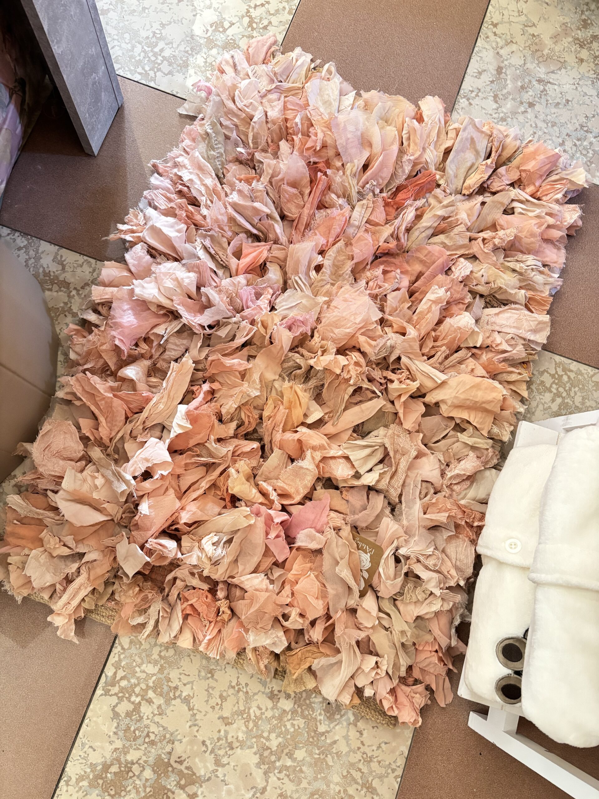 Tappeto 60x100 cm rosa/salmone