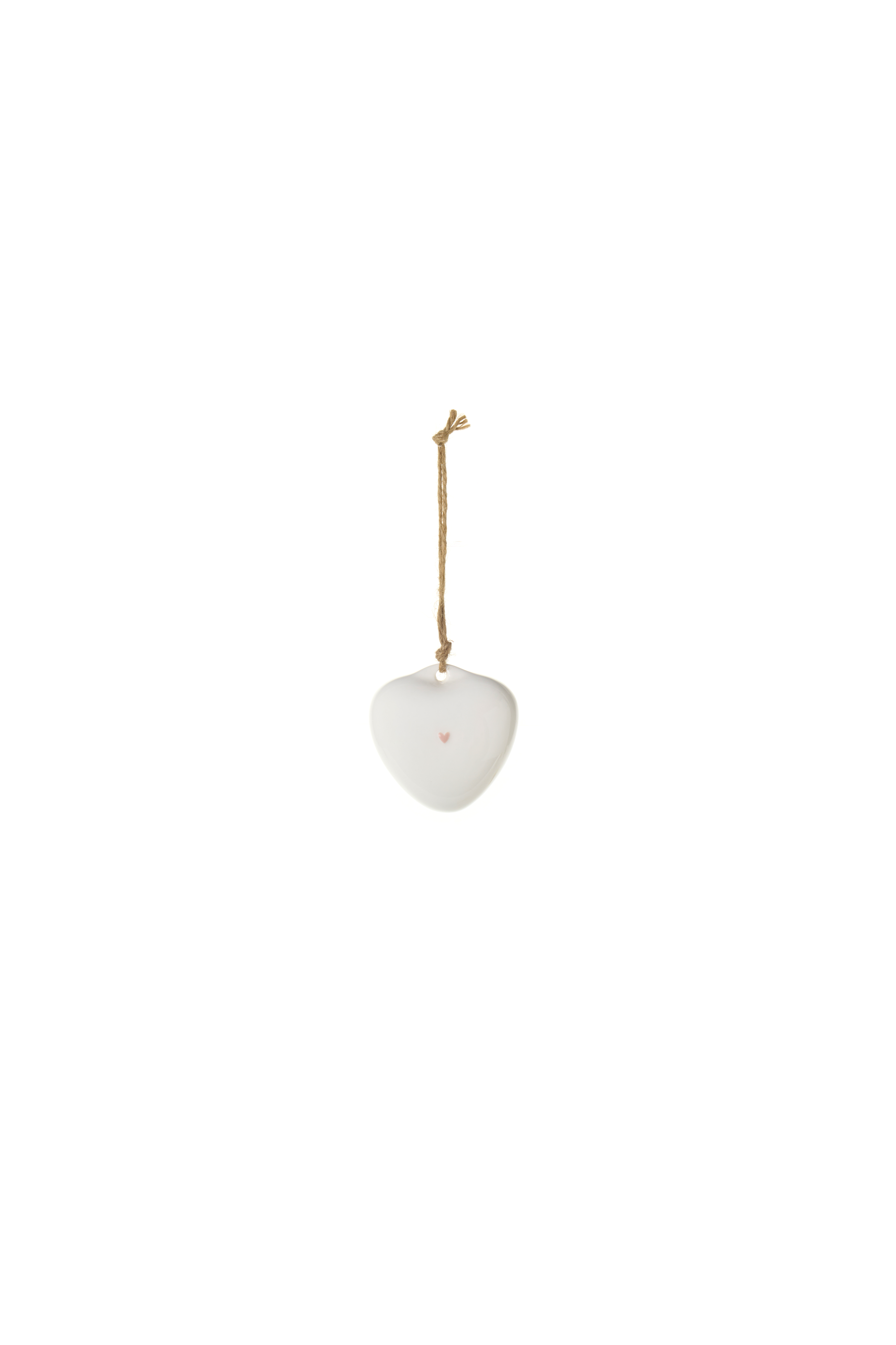 Appendino cuore bianco