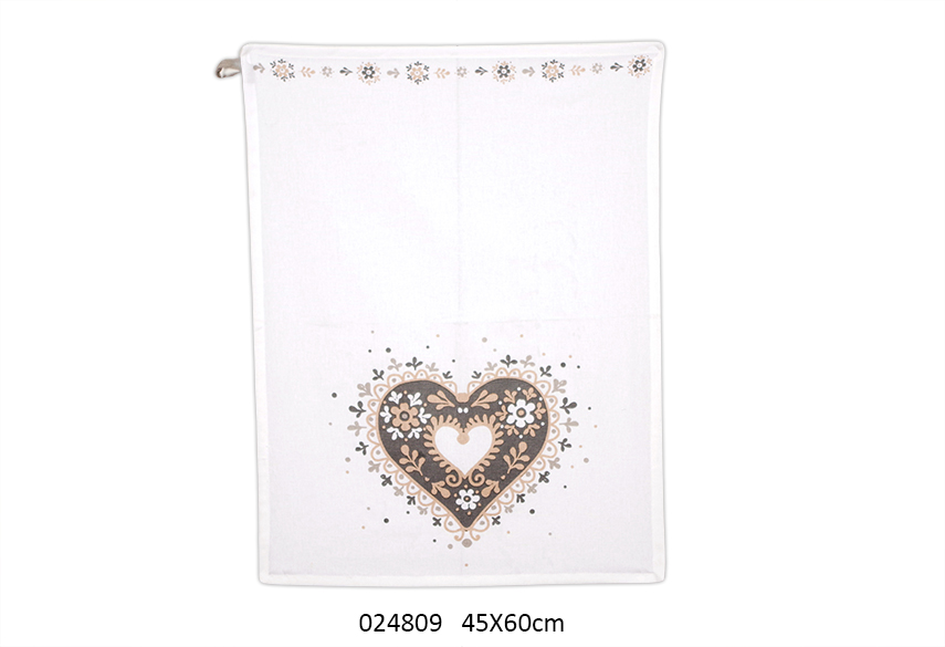 strofinaccio shabby cuore grigio