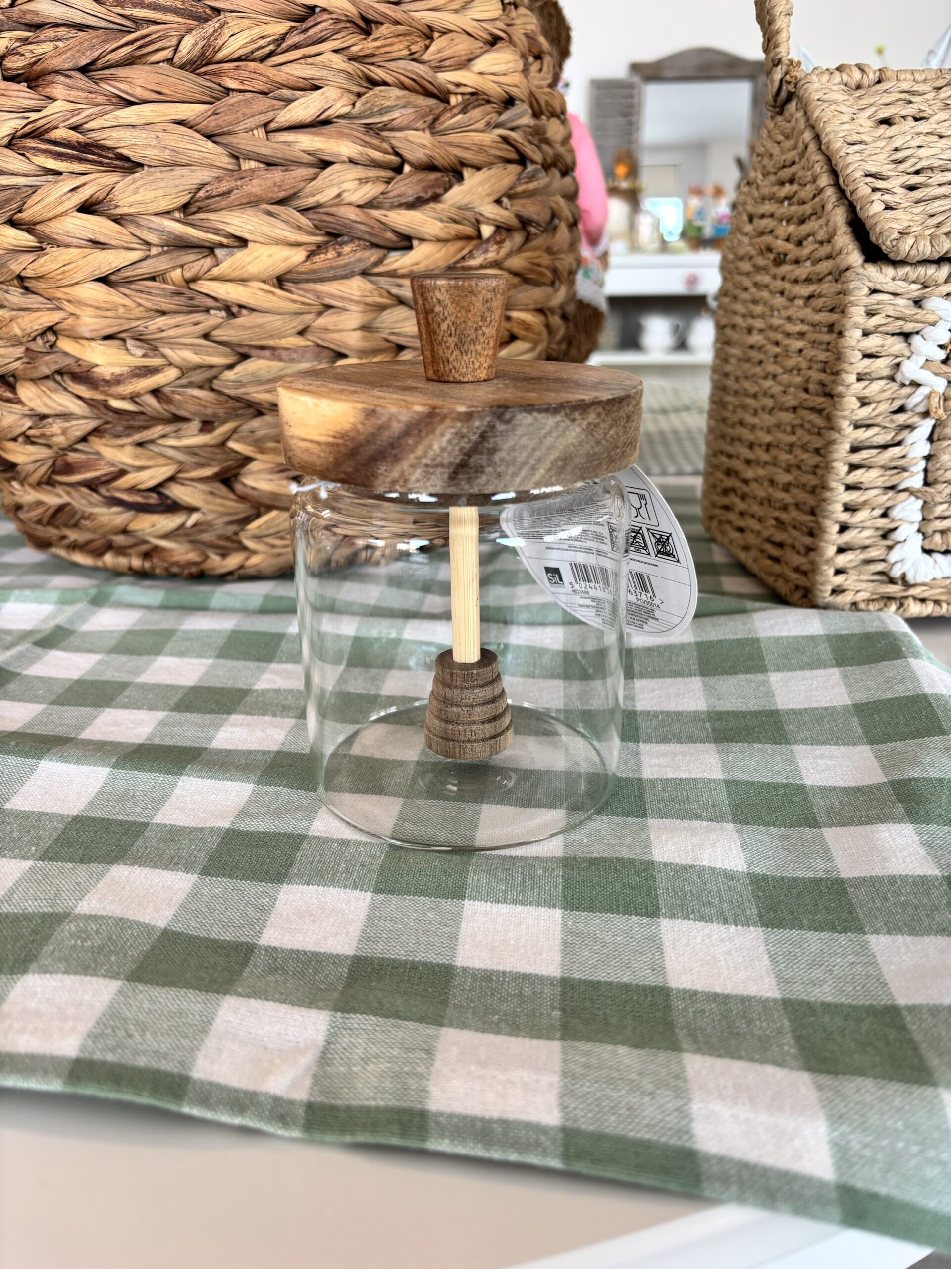 Portamiele vetro/legno