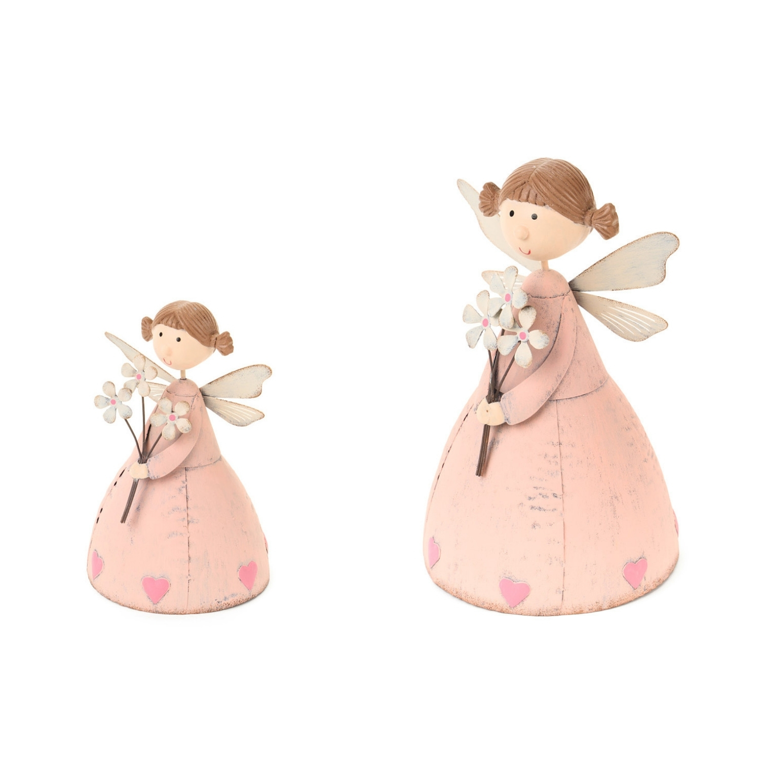 Bimba in metallo rosa