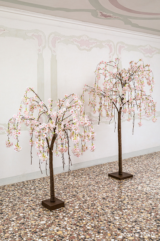 Albero di pesco 200 cm con luci