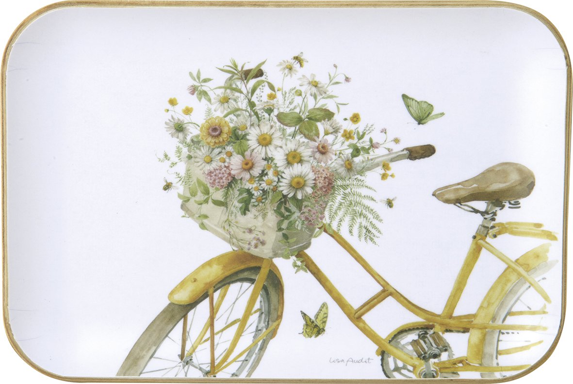 vassoio bici e fiori di campo