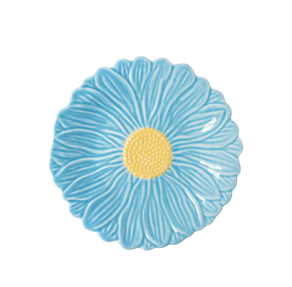 Piatto daisy 16 cm celeste