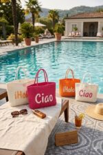 Borsa CIAO arancione/fuxia