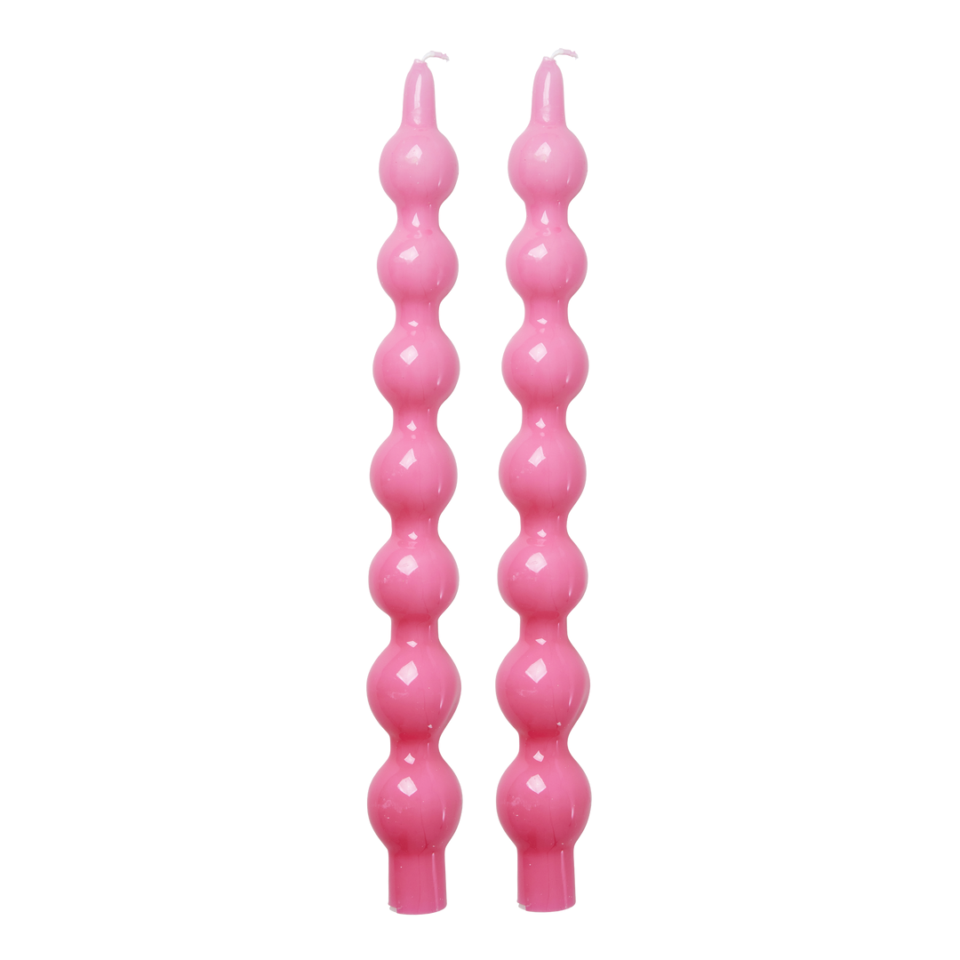 Set 2 candele rosa sfumate