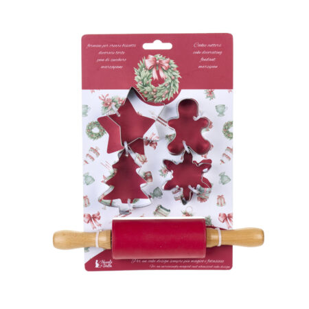 Set 4 stampini con mattarello