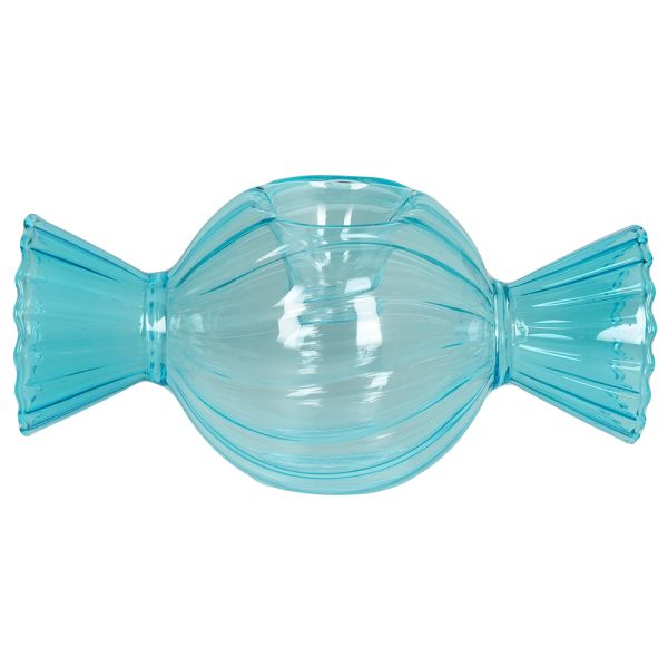 portacandela caramella azzurro
