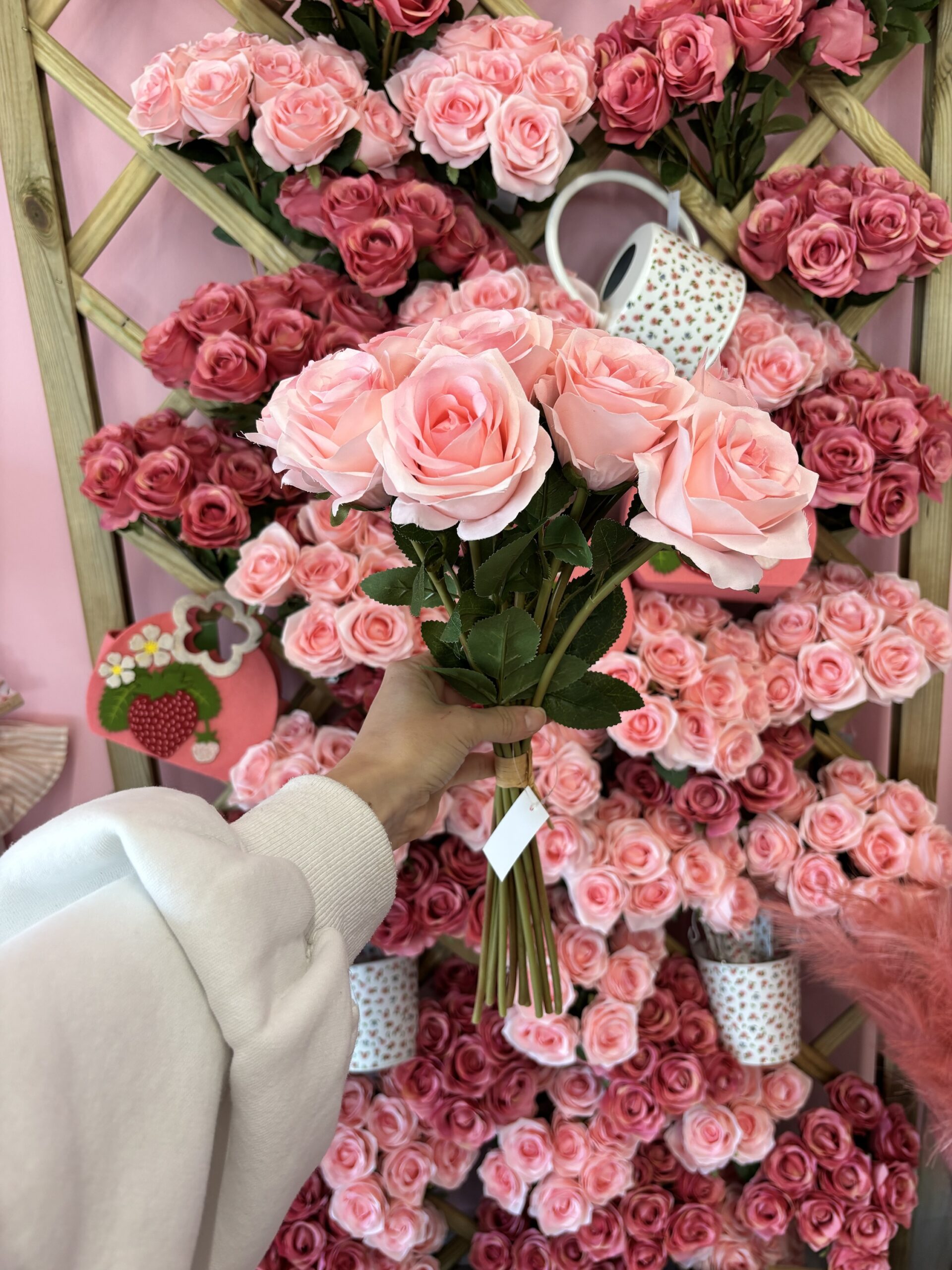 Mazzo 10 rose rosa chiaro