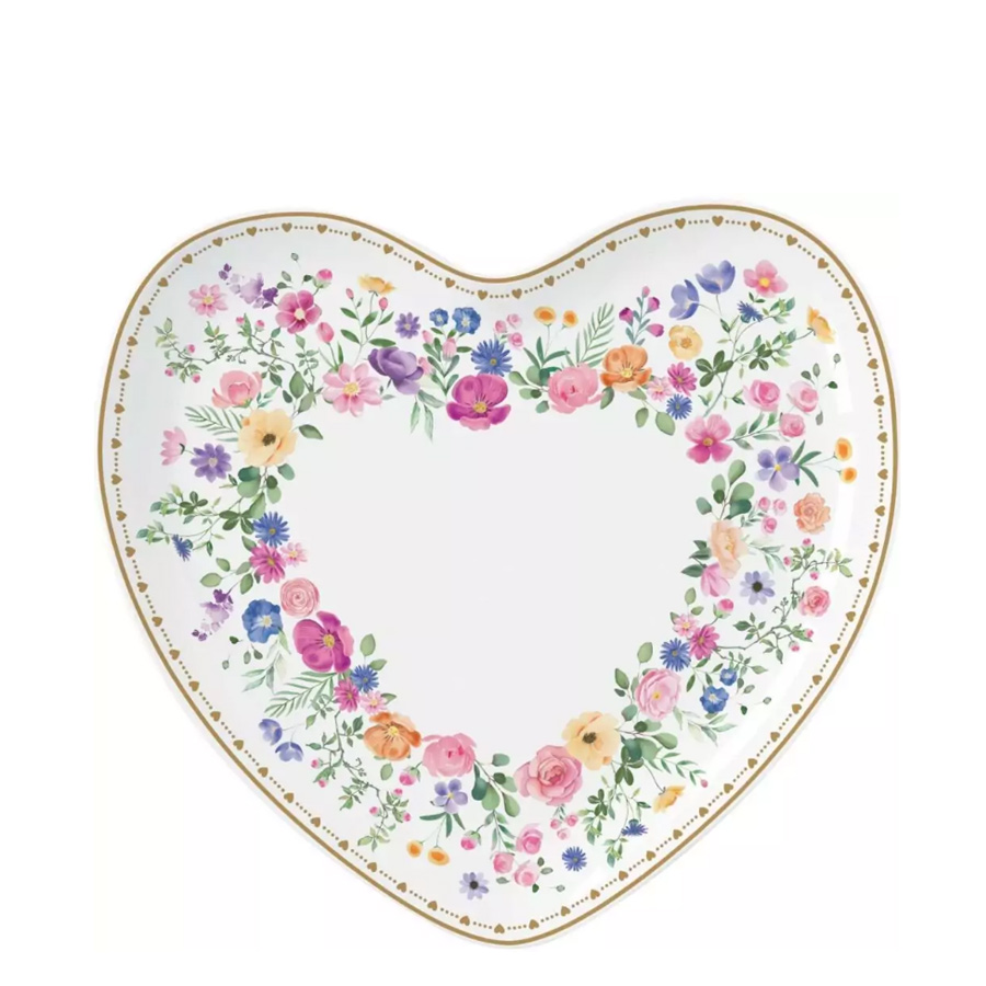 Piatto a forma di cuore mon amour
