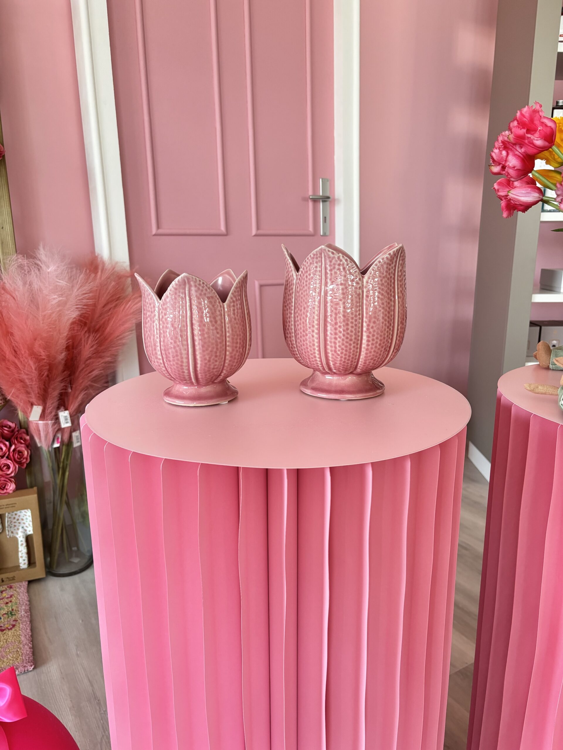 Vaso tulipano rosa
