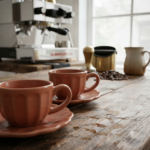 Set 2 tazze caffè calipso corallo