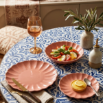 Set piatti: piano, fondo e dessert calipso cipria