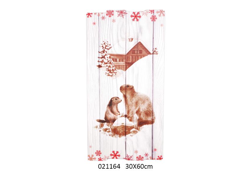 Quadro in legno marmotta