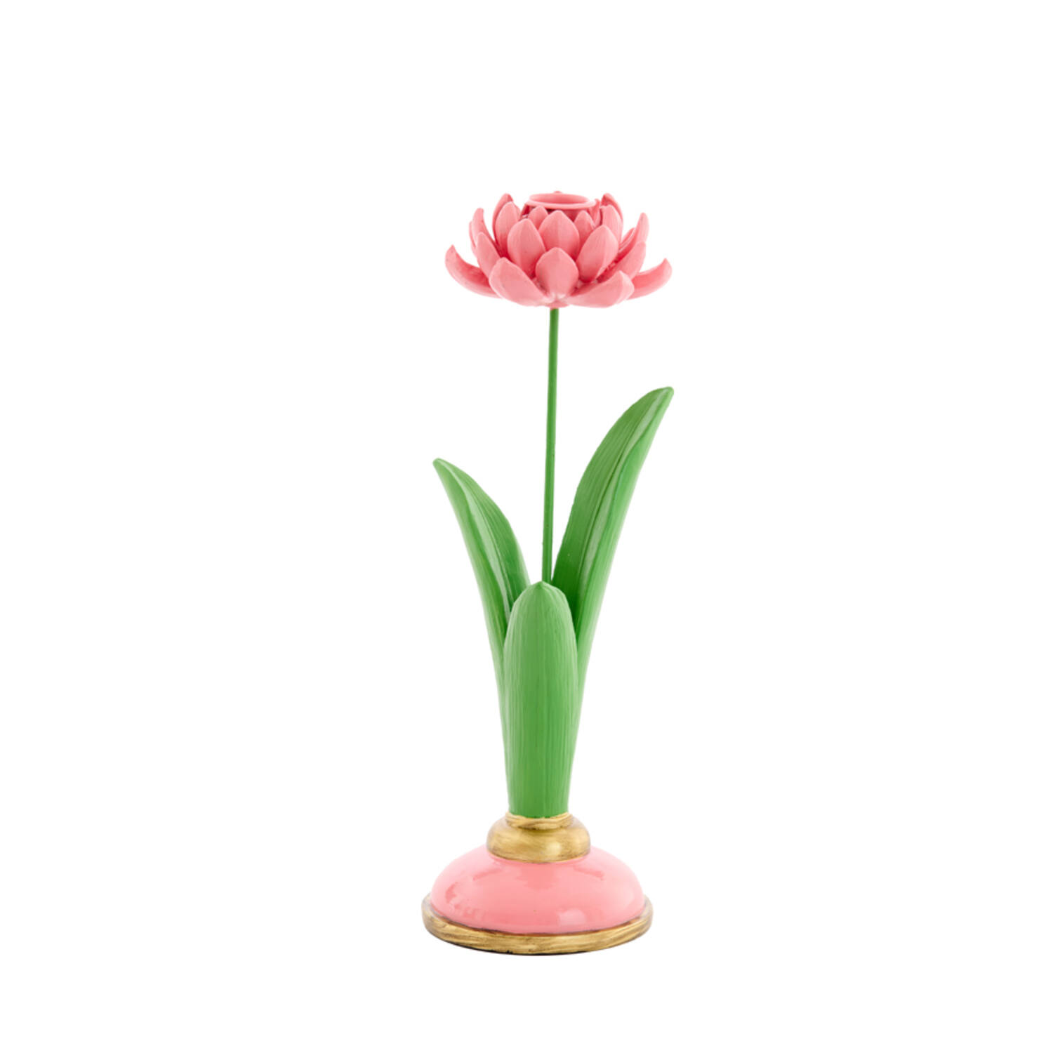 portacandela tulipano rosa