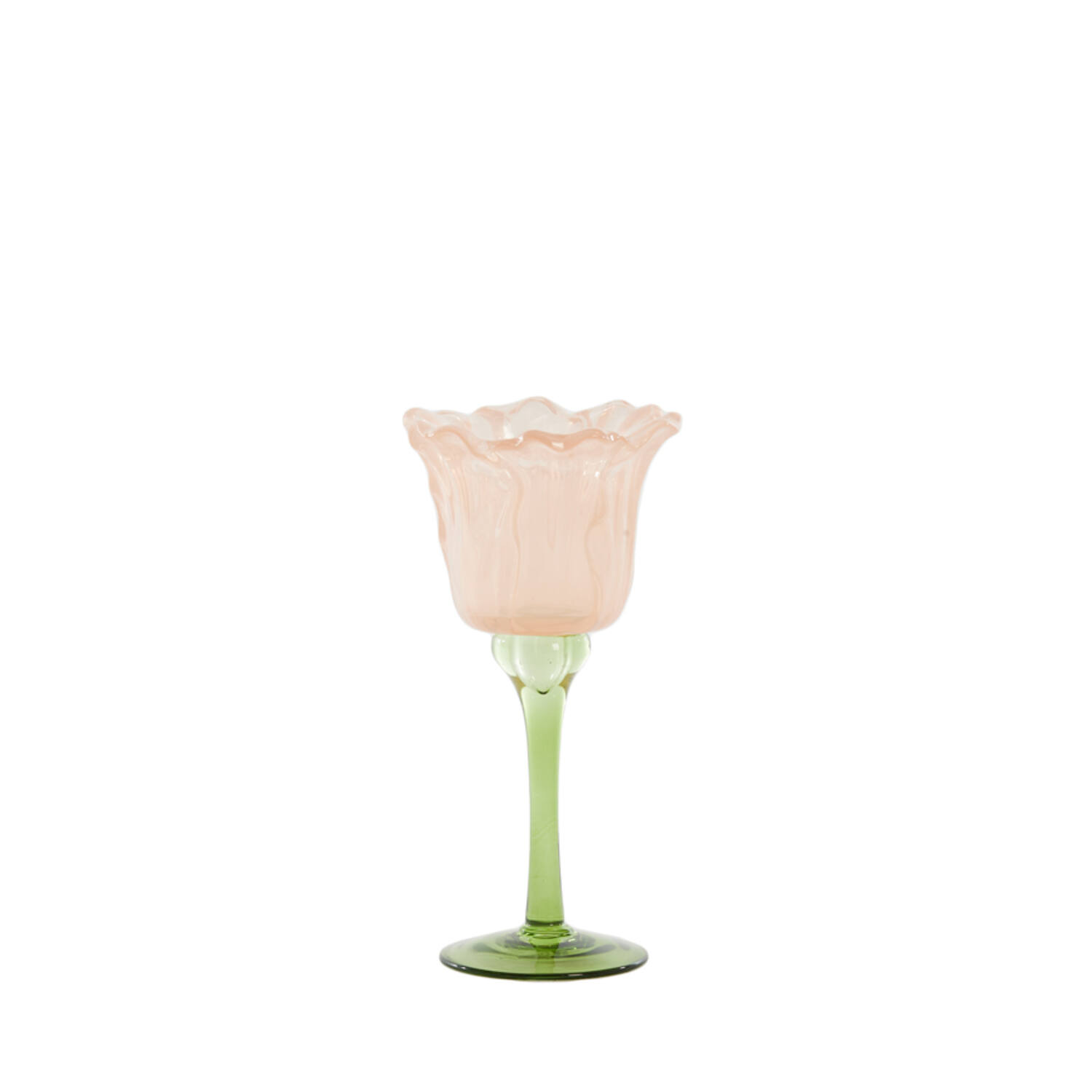 Portacandela tulipano rosa
