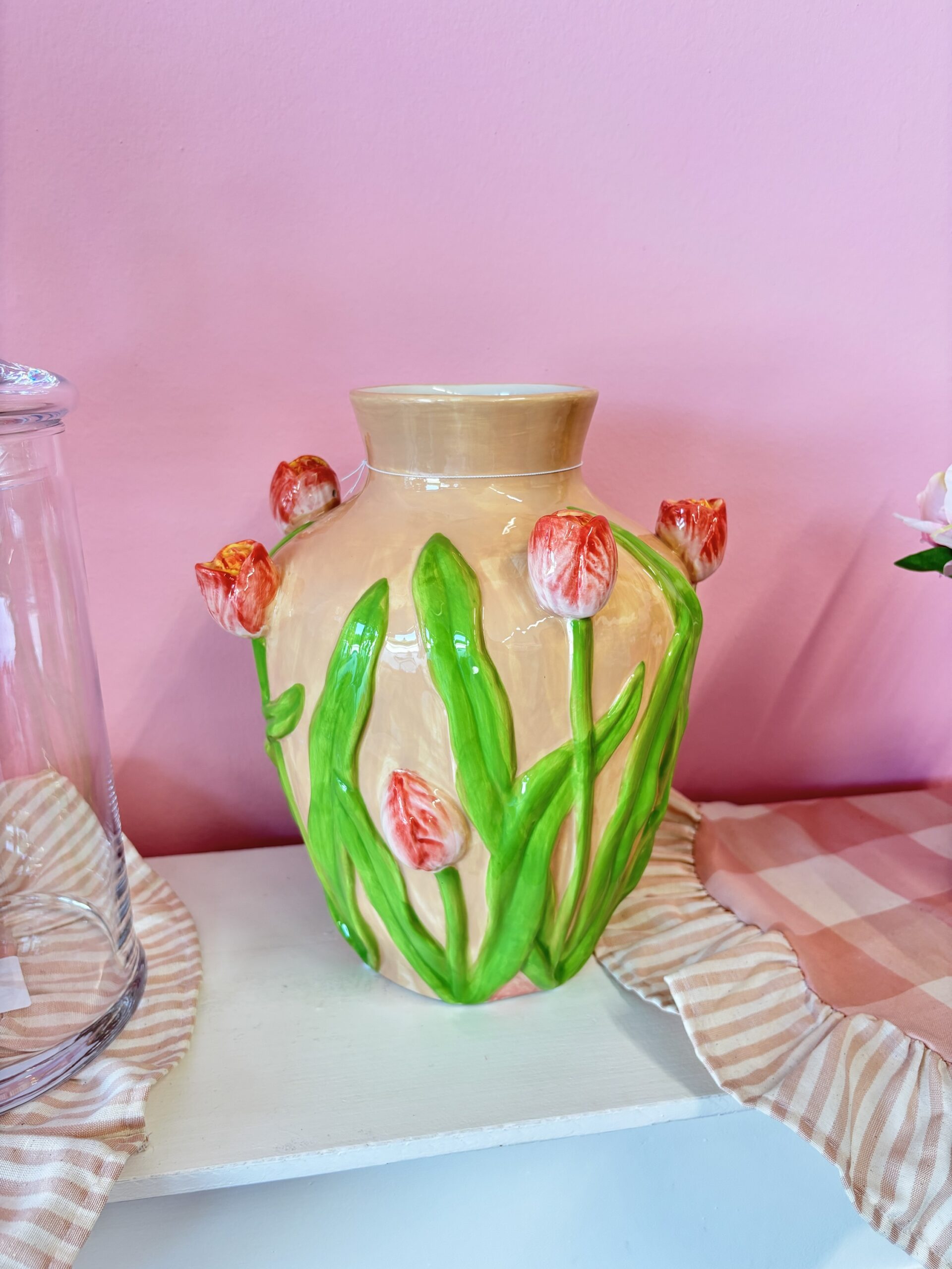 Vaso tulipani rosa