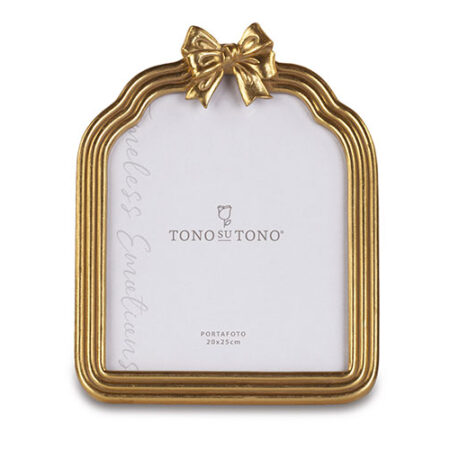 Portafoto fiocco oro