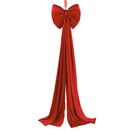 Fiocco in velluto rosso H210 cm