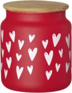Barattolo rosso cuori