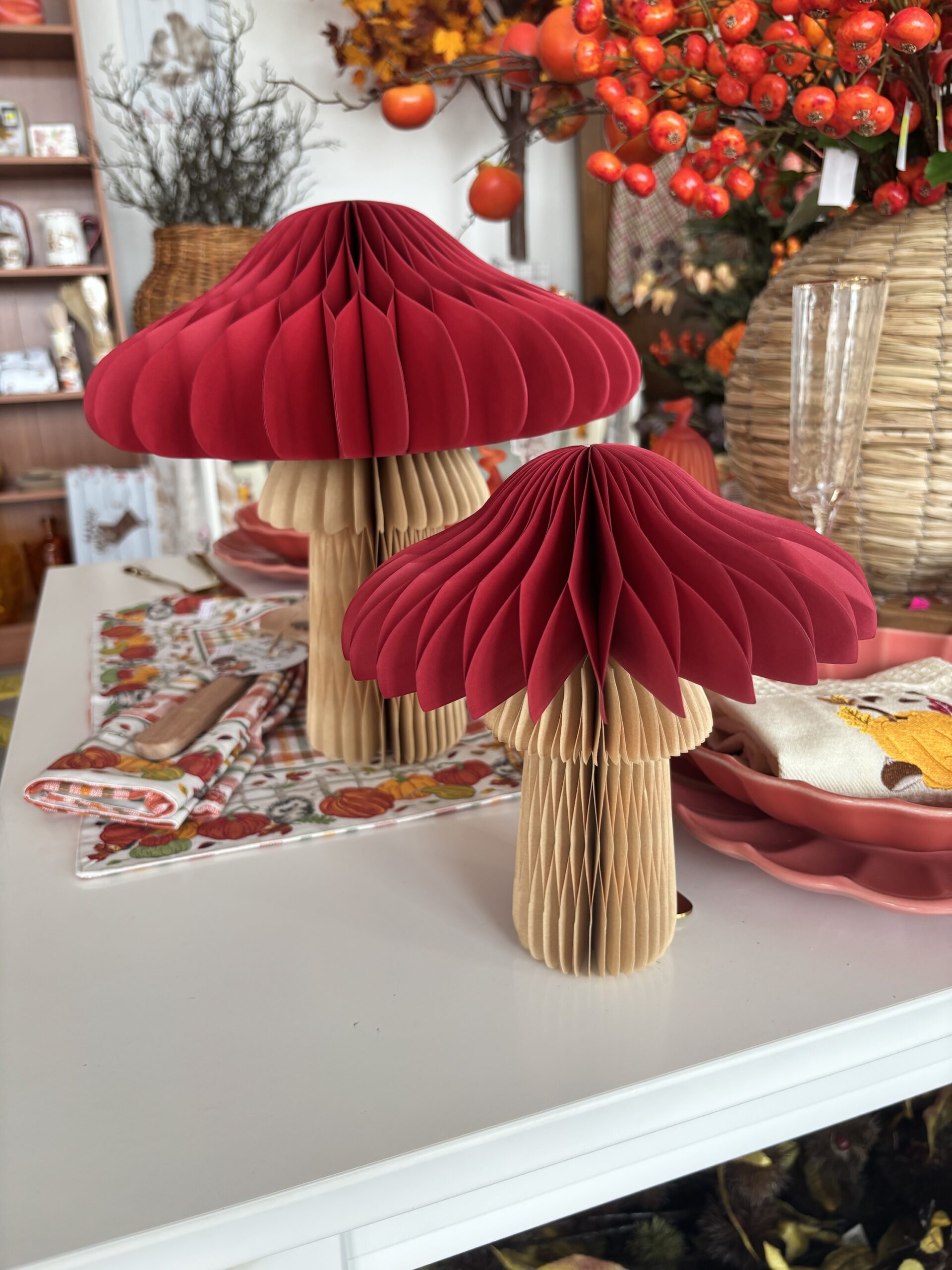 Origamo fungo rosso