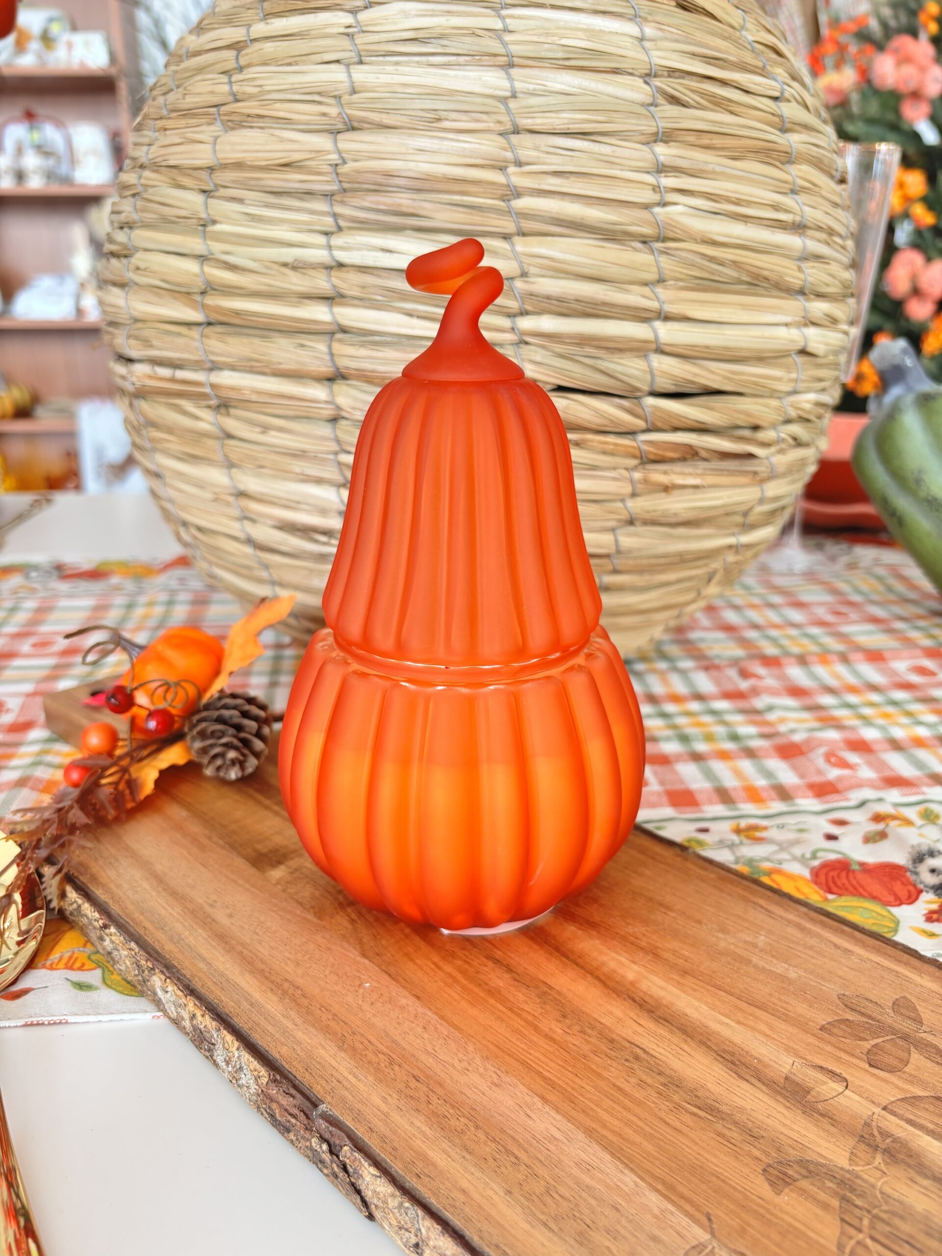 Candela zucca H17 cm