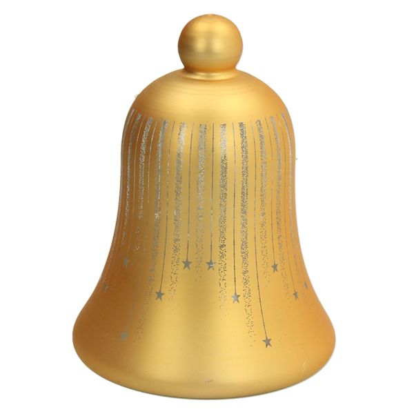 Campana oro con led H16 cm