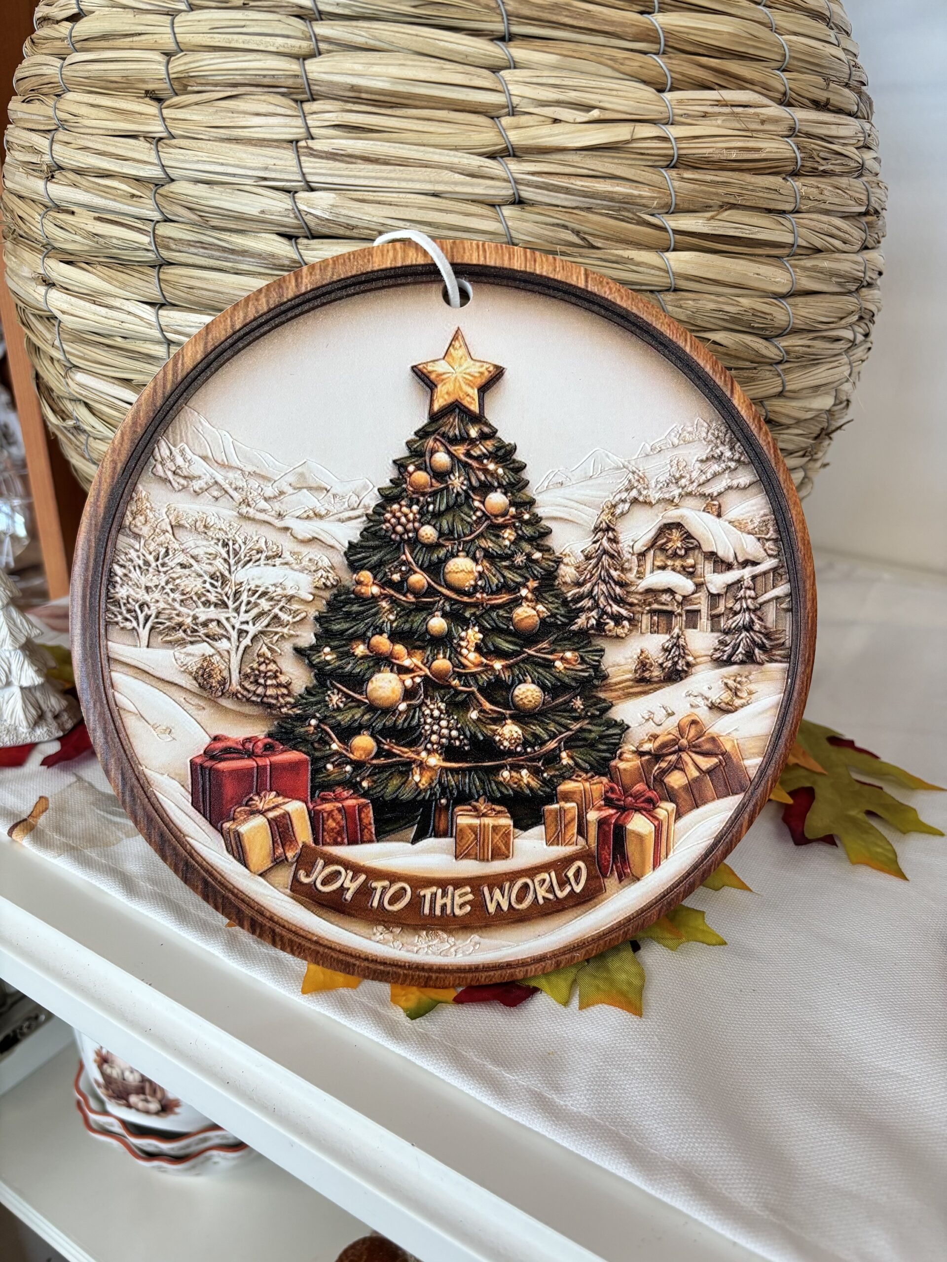 Decorazione bianco Natale albero