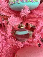 Appendino palla di Natale rosa antico - immagine 2