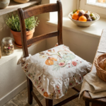 Cuscino sedia con volant con interno autunno
