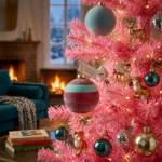Appendino palla di Natale rosa antico