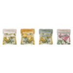 Coppia asciugamani fiori blanc mariclò