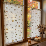 Coppia tendine finestra  autunno