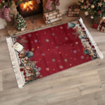 Tappeto decorazioni di Natale rosso l’Atelier17