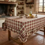 Tovaglia vintage tartan 200x240 cm nuvole di stoffa