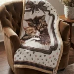 plaid gatti nuvole di stoffa
