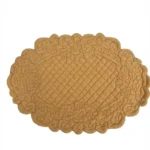 Tovaglietta ovale gialla blanc mariclò 30x20 cm