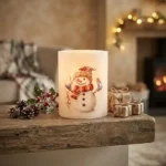 Candela pupazzo di neve