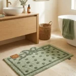 tappeto fiocco verde
