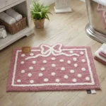 tappeto fiocco rosa