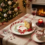 PIATTO DESSERT BABBO NATALE