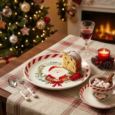 PIATTO DESSERT BABBO NATALE