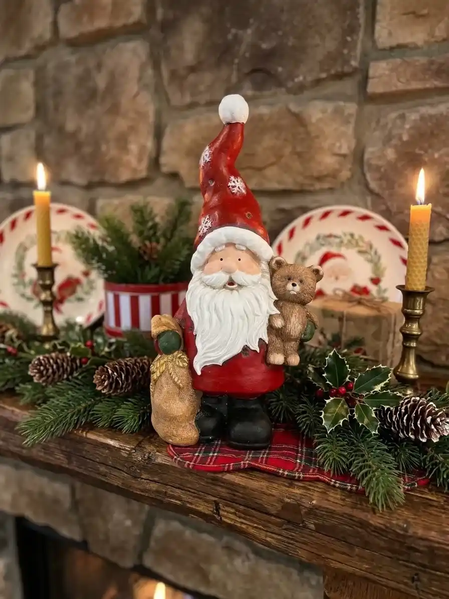 Babbo natale con luci