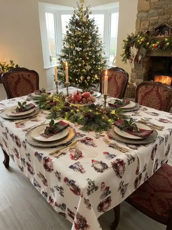 tovaglia antimacchia babbo natale