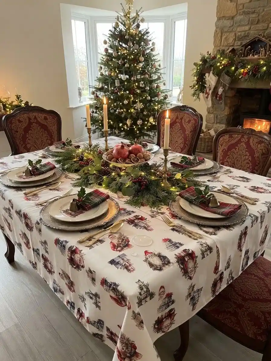 tovaglia antimacchia babbo natale