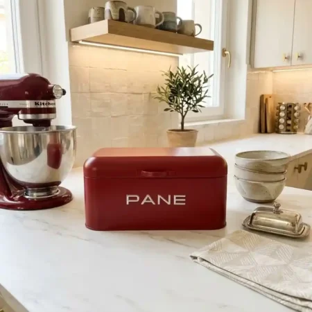 Contenitore portapane rosso