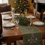 Runner 45x140 cm albero verde gobelin
