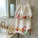 Coppia asciugamani ballerina bianco