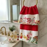 Coppia asciugamani ballerina Rosso