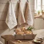 Cestino con 3 strofinacci new elegance THUN
